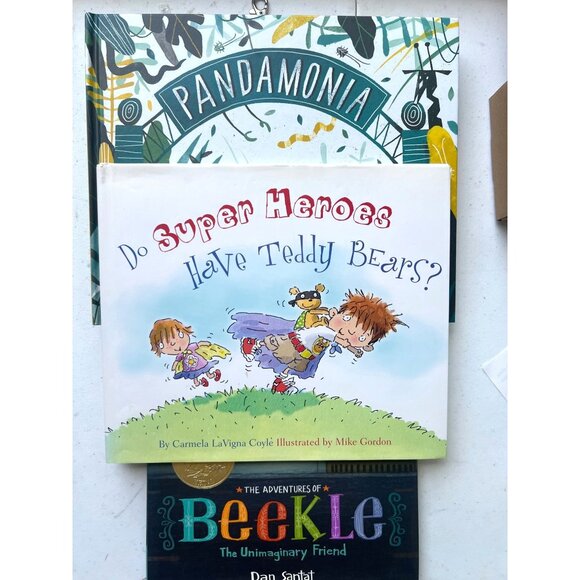 Children will Enjoy these Books about Super Heroes Imaginary Friends & The Zoo - Picture 1 of 8